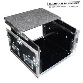 11u x 4u Angled Mixer Rack Flight Case